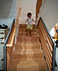 Sandblasted Wood Staircase