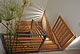 Custom Made Sandblasted Wood Staircase From Top Looking Down