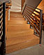 Custom Made Sandblasted Wood Staircase Bottom Steps